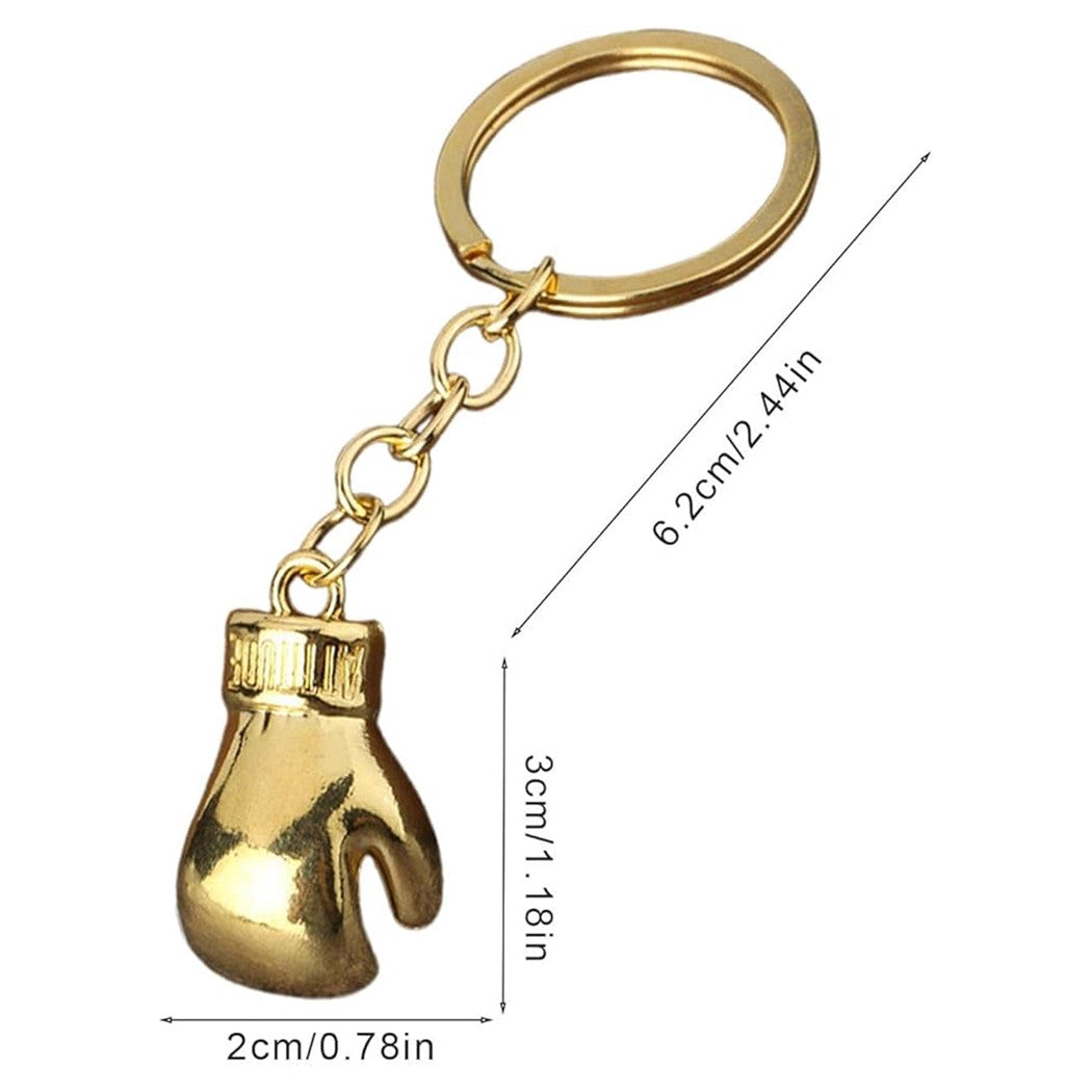 Trade Shop - Set 12 Portachiavi Con Guanti Guantoni Da Boxe Oro Ciondolo Sportivo Creativo Bomboniere         