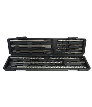 Set 12 Punte Per Trapano Martello Pneumatico Puntali Punta Scalpelli Sds Plus         