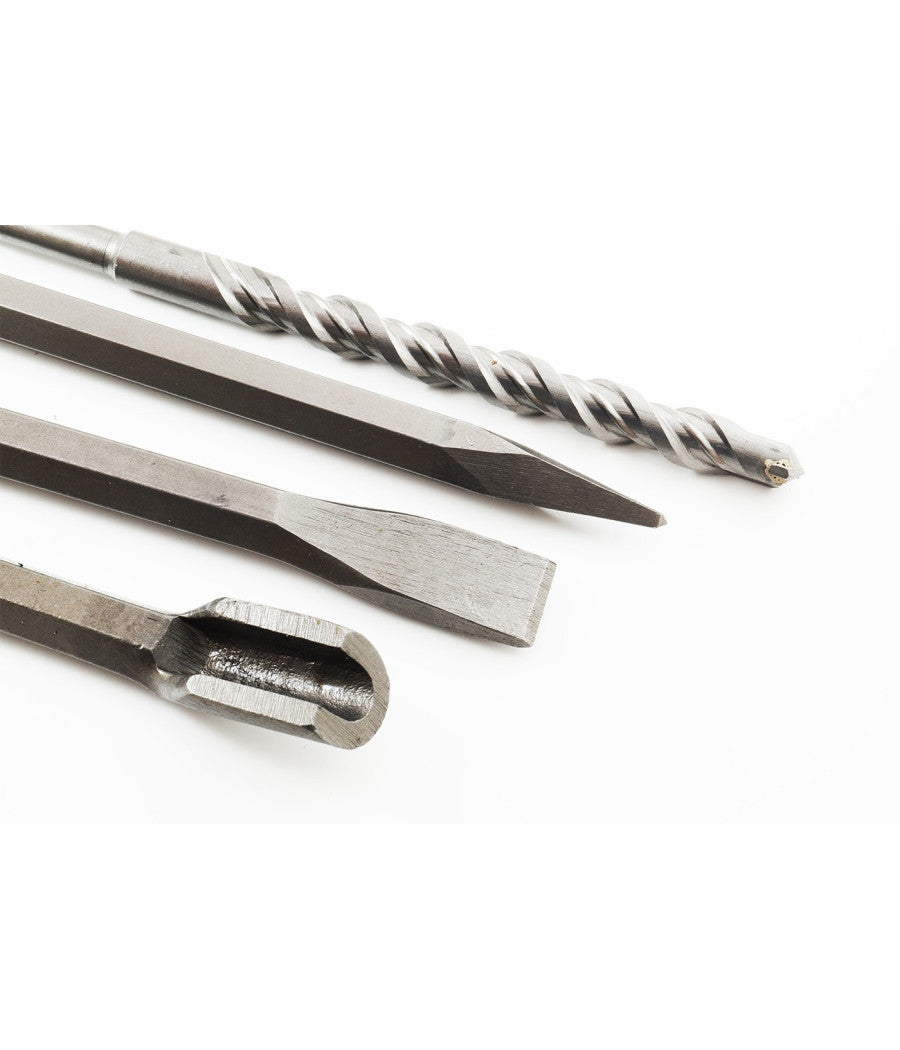 Set 12 Punte Per Trapano Martello Pneumatico Puntali Punta Scalpelli Sds Plus         