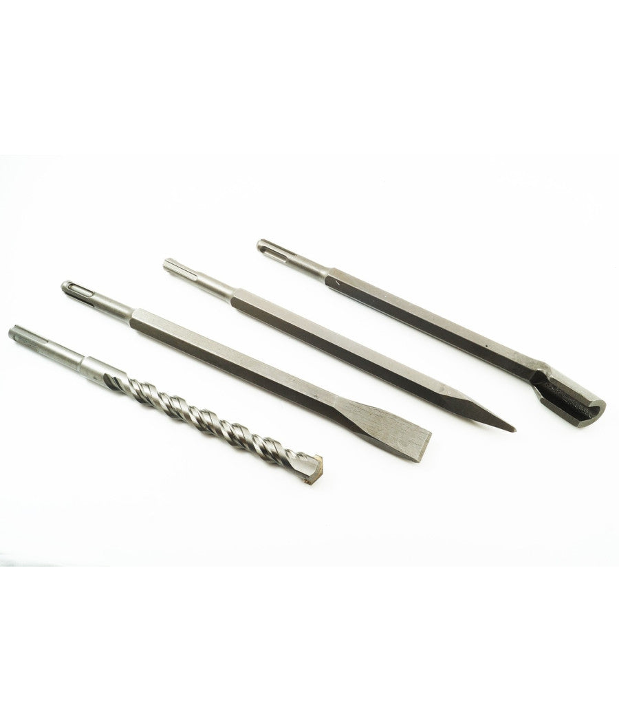 Set 12 Punte Per Trapano Martello Pneumatico Puntali Punta Scalpelli Sds Plus         