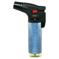 Trade Shop - Set 12 Pz Accendini Accendi Gas Easy Torch Shiny Lucidi Chic Fiamma Blu 40804594 -