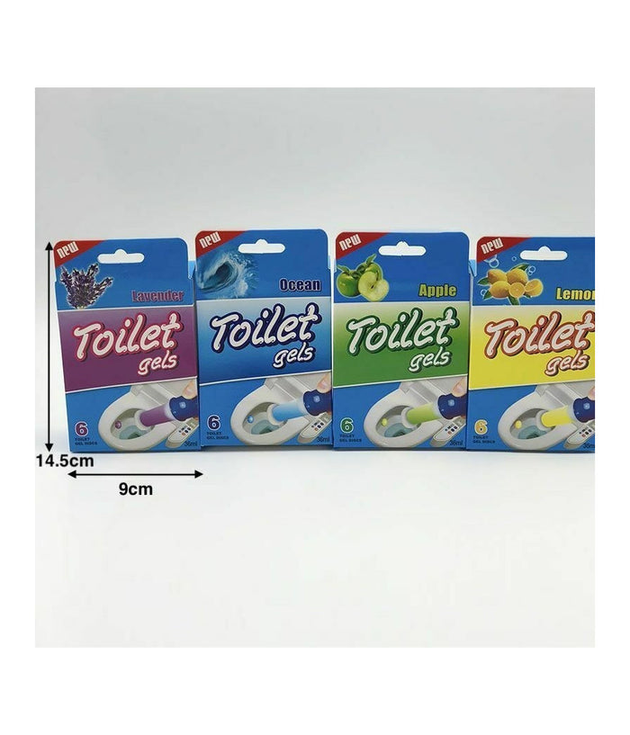 Set 12 Pz Bagno Wc Deodorante Profumo Gel Con Applicatore Toilette         