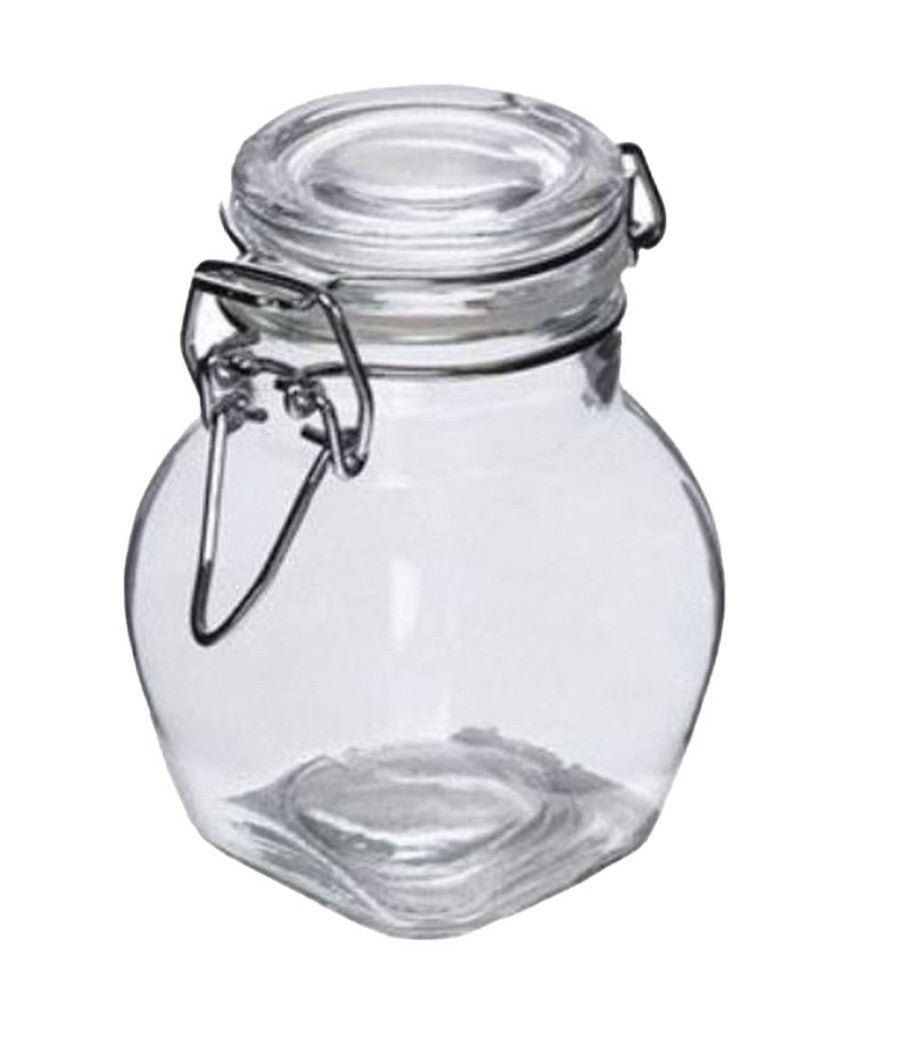 Set 12 Pz Barattolino Vasetto Con Tappo Ermetico Porta Spezie In Vetro 90ml         