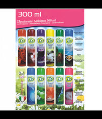 Set 12 Pz Deodorante Per Ambiente Spray Profumo Casa 300ml Varie Fragranze         