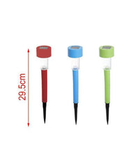 Set 12 Pz Lampada Solare Led 29,5 Cm A Picchetto Luci Giardino Colorate 2002982         