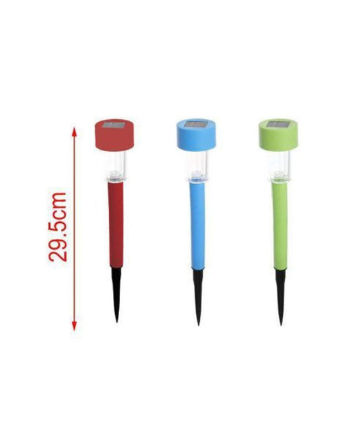 Set 12 Pz Lampada Solare Led 29,5 Cm A Picchetto Luci Giardino Colorate 2002982         