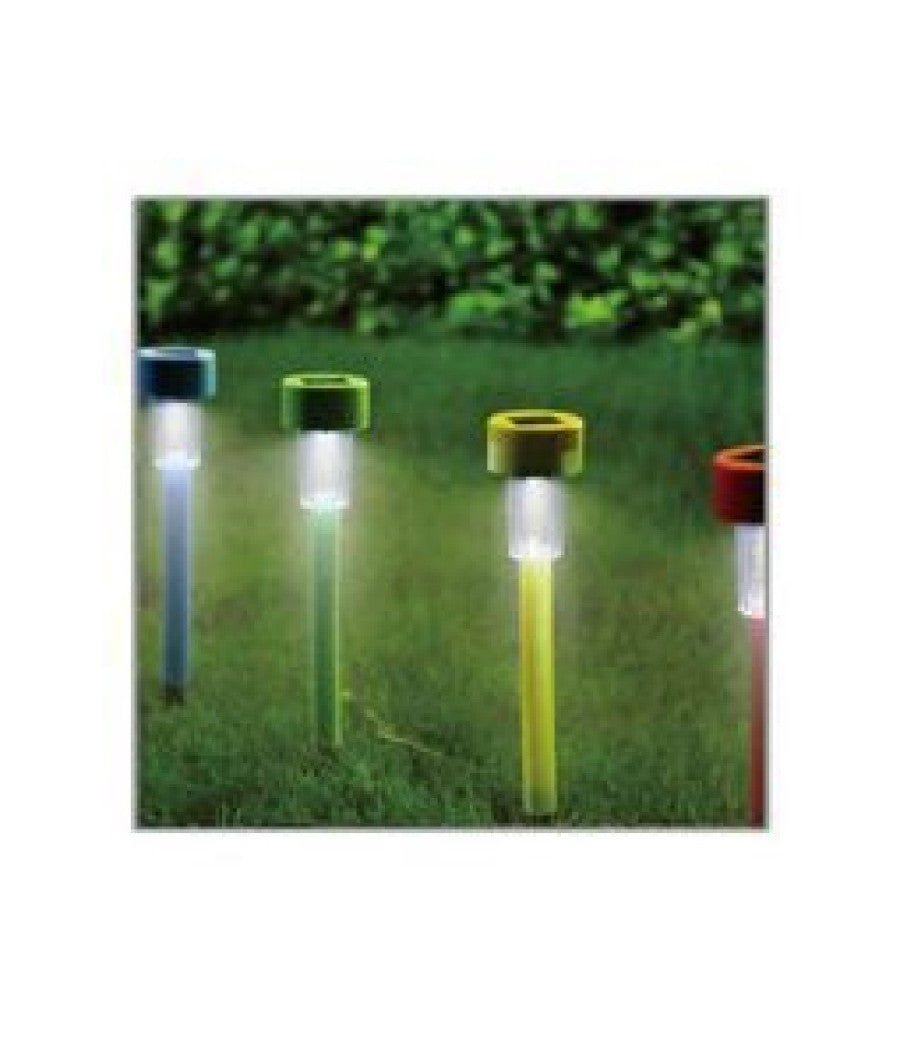 Set 12 Pz Lampada Solare Led 29,5 Cm A Picchetto Luci Giardino Colorate 2002982         