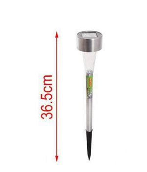 Set 12 Pz Lampada Solare Led Decoro Giardino 36.5 Cm A Picchetto Silver 2002987         