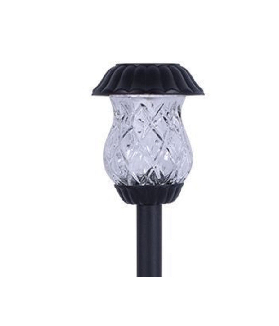 Set 12 Pz Lampada Solare Picchetto Antique 11x11x33cm Arredo Da Giardino 4125022         