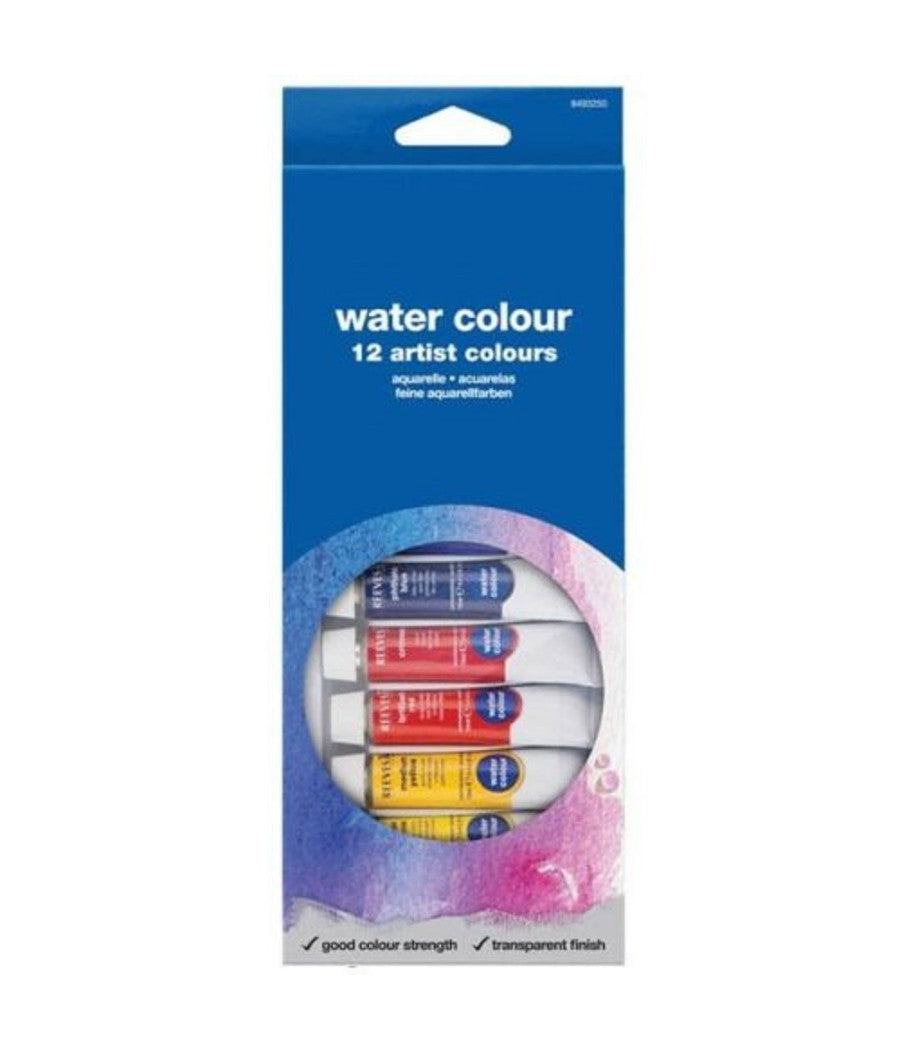 Set 12 Tubi Tubetti Acquerelli Acquerello Acrilici Pittura Colori 12ml         