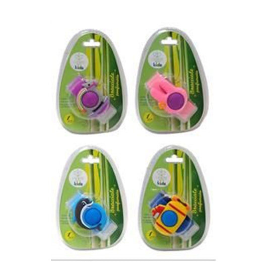 Trade Shop - Set 12pz Bracciale Con 2 Ricambi Profumati Citronella Bambini Repellente Insetti 639665a -