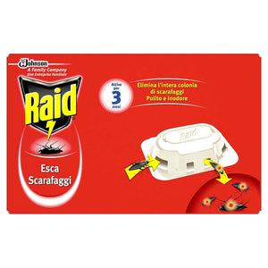 Trade Shop - Set 12pz Esca Scarafaggi Insetticida Inodore Interno/esterno Confezione Con 6 Esche 143759 -