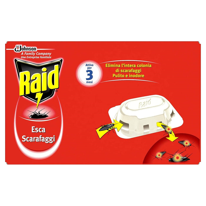 Trade Shop - Set 12pz Esca Scarafaggi Insetticida Inodore Interno/esterno Confezione Con 6 Esche 143759 -