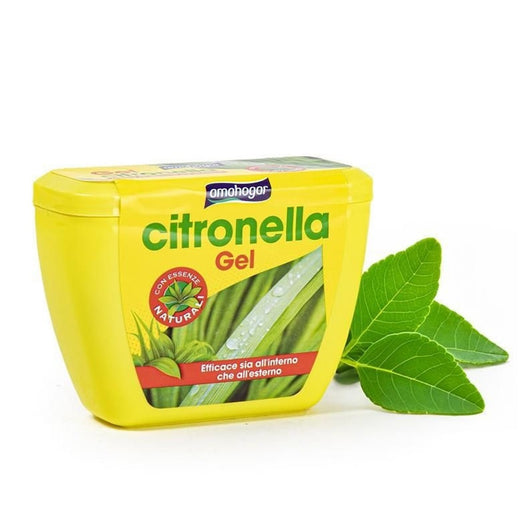 Trade Shop - Set 12pz Gel Ovale Alla Citronella 150gr Protezione Insetti Per Interni Esterni 0176877 -