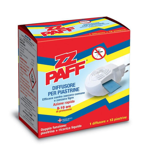 Trade Shop - Set 12pz Insetticida Diffusore Elettrico 12 Piastrine Doppia Funzione Azione Rapida 009374 -