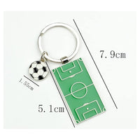 Trade Shop - Set 12pz Portachiavi Con Campo Pallone Da Calcio Calciatore Bundesliga Regalo Bomboniere         