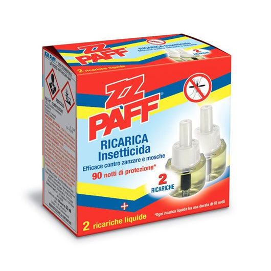 Trade Shop - Set 12pz Ricarica Insetticida 2 Ricariche Liquide 90 Notti Contro Zanzare Mosche 012022a -