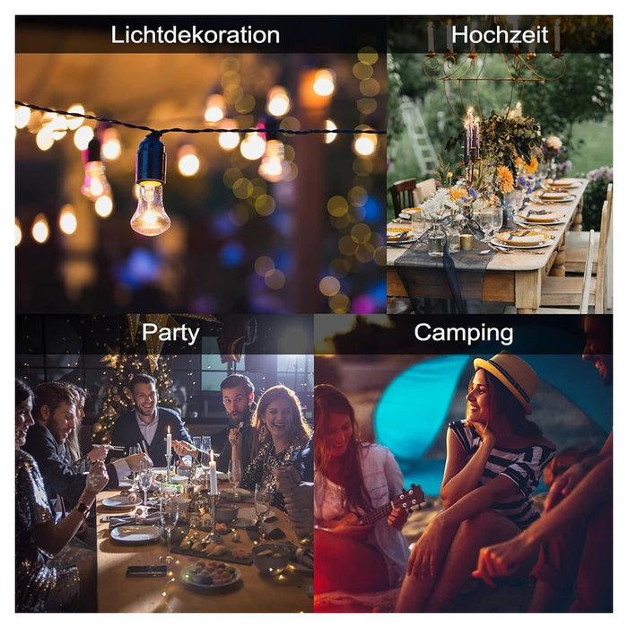 Trade Shop - Set 12pz Torcia In Bambù Naturale 150cm Da Giardino Per Esterni Con Stoppino 020097 02335 -        