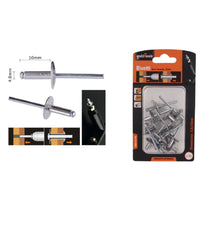 Set 13 Pezzi Rivetti Rivetto 4.8 X 10 Mm Accessori Bricolage Ferramenta 94980         