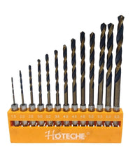 Set 13 Punte Esagonale Trapano Avvitatore Inserti Titanio Attacco 1/4" 1,5-6,5mm         