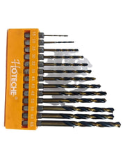 Set 13 Punte Esagonale Trapano Avvitatore Inserti Titanio Attacco 1/4" 1,5-6,5mm         
