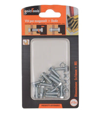 Set 13 Pz Vite Viti Per Esterno A Testa Esagonali 5x16mm Con Dadi Dado M5 90909         