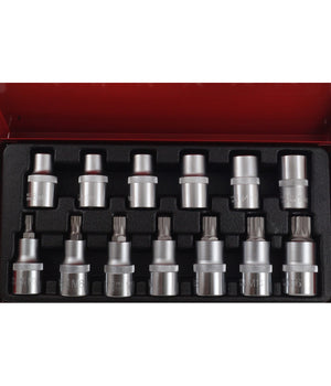 Set 13pz Bussole Boccole Chiavi Torx Inserti Maschi E Femmina In Valigetta Crv         