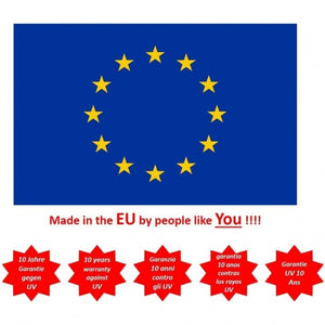 Set 15 pezzi in policarbonato resistente ai raggi UV per serre da giardino (605 x 1210 x 4 mm)