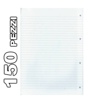 Set 150 Fogli Forati Per Quaderni Ad Anelli Quaderno A4 A Righe Per Raccoglitore         