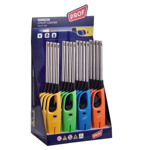 Trade Shop - Set 16 Accendigas Accendini Accendi Gas Accendifuoco Ricaricabile 27,1cm 40411643 -