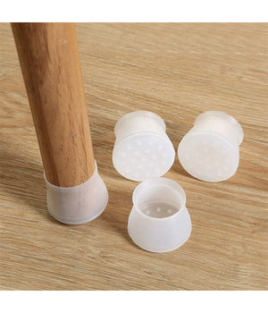 Set 16 Pz Tappi Protezioni Per Gambe Sedia Mobili Tavoli In Silicone Con Feltro         