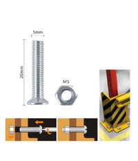 Set 17 Pezzi Viti Vite A Testa A Croce Piatta 5x20mm Con Dado Esagonale M5 90939         