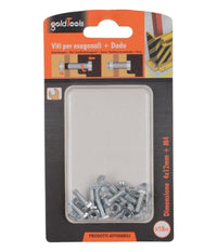 Set 18 Pz Vite Viti Per Esterno A Testa Esagonali 4x12mm Con Dadi Dado M4 90903         