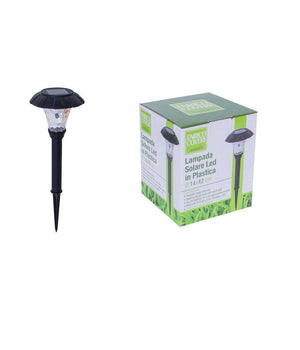 Set 18pz Lampada Solare Led In Plastica Picchetto Giardino Nera 14x42cm 4125004         