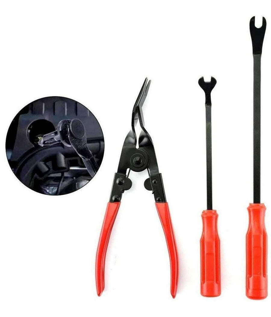 Set 19 Pz Smontaggio Rimozione Pannelli Portiere Clip Auto Stereo Cruscotto 19pz         