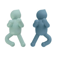 Set 2 appendini da muro turchese e verde con due modalità di fissaggio  Bruce