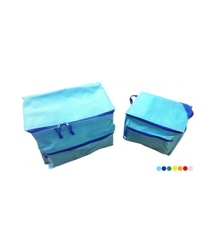 Set 2 Borse Termica 24l + 10l Frigo Pranzo Spiaggia Mare Picnic Termico Pieghevole         