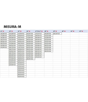 Set 2 Calze Da Neve Catene Per Auto Omologate In Tessuto 3d Per Grande Aderenza     M    