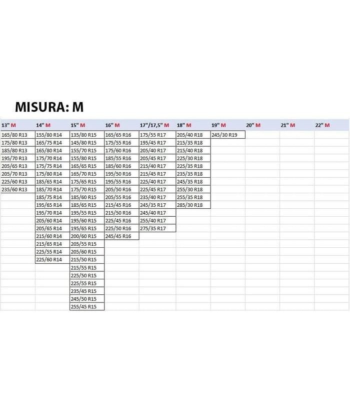 Set 2 Calze Da Neve Catene Per Auto Omologate In Tessuto 3d Per Grande Aderenza     L    