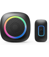 Set 2 Campanelli Senza Fili Wireless 2 Ricevitori Luce Rgb 60 Melodie Rl-2r3995         