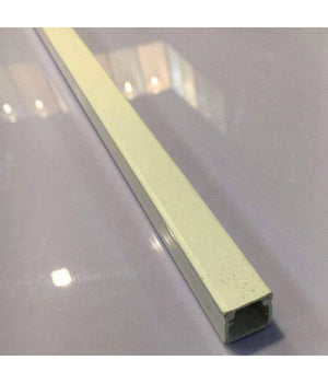 Set 2 Canalina Passacavo Singola 2 Mt 15 X 17 Mm Bianco Portacavi Singolo 61135         