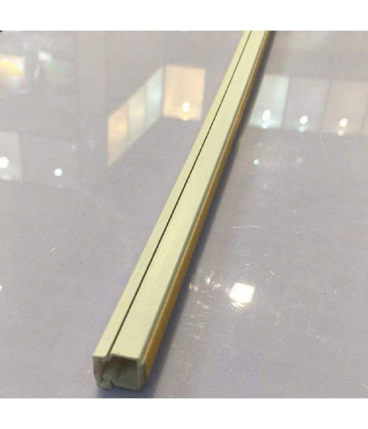 Set 2 Canalina Passacavo Singola Autoadesiva 2 Mt 10 X 10mm Bianco Singolo 60801         