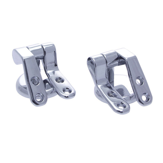 Set 2 cerniere in zinco cromato per copriwater in MDF