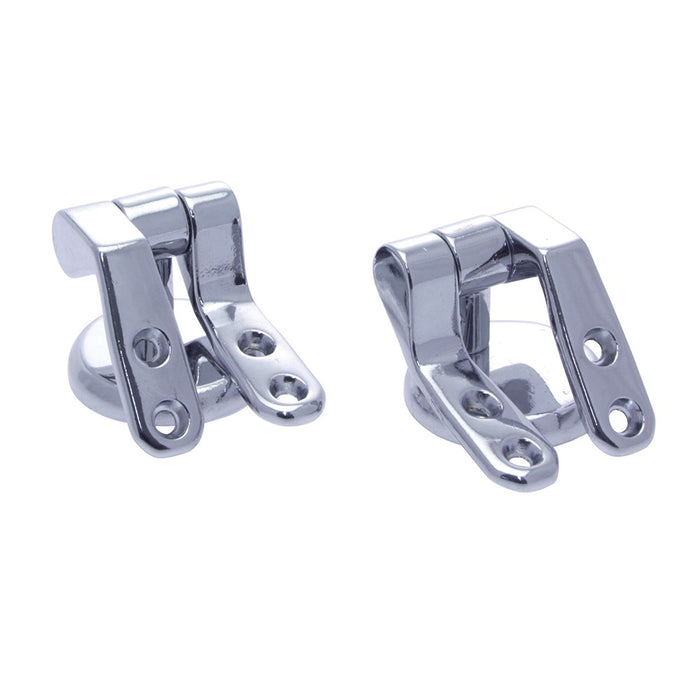Set 2 cerniere in zinco cromato per copriwater in MDF