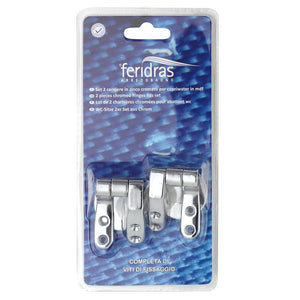 Set 2 cerniere in zinco cromato per copriwater in MDF