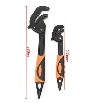 Set 2 Chiavi A Tubo Levoce Regolabili Multifuonzioni Professionali 260mm 380mm         