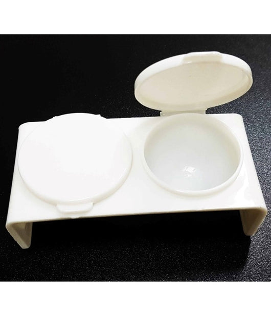 Set 2 Contenitori Doppio Astuccio Porta Lenti A Contatto Lens Morbide Rigide         