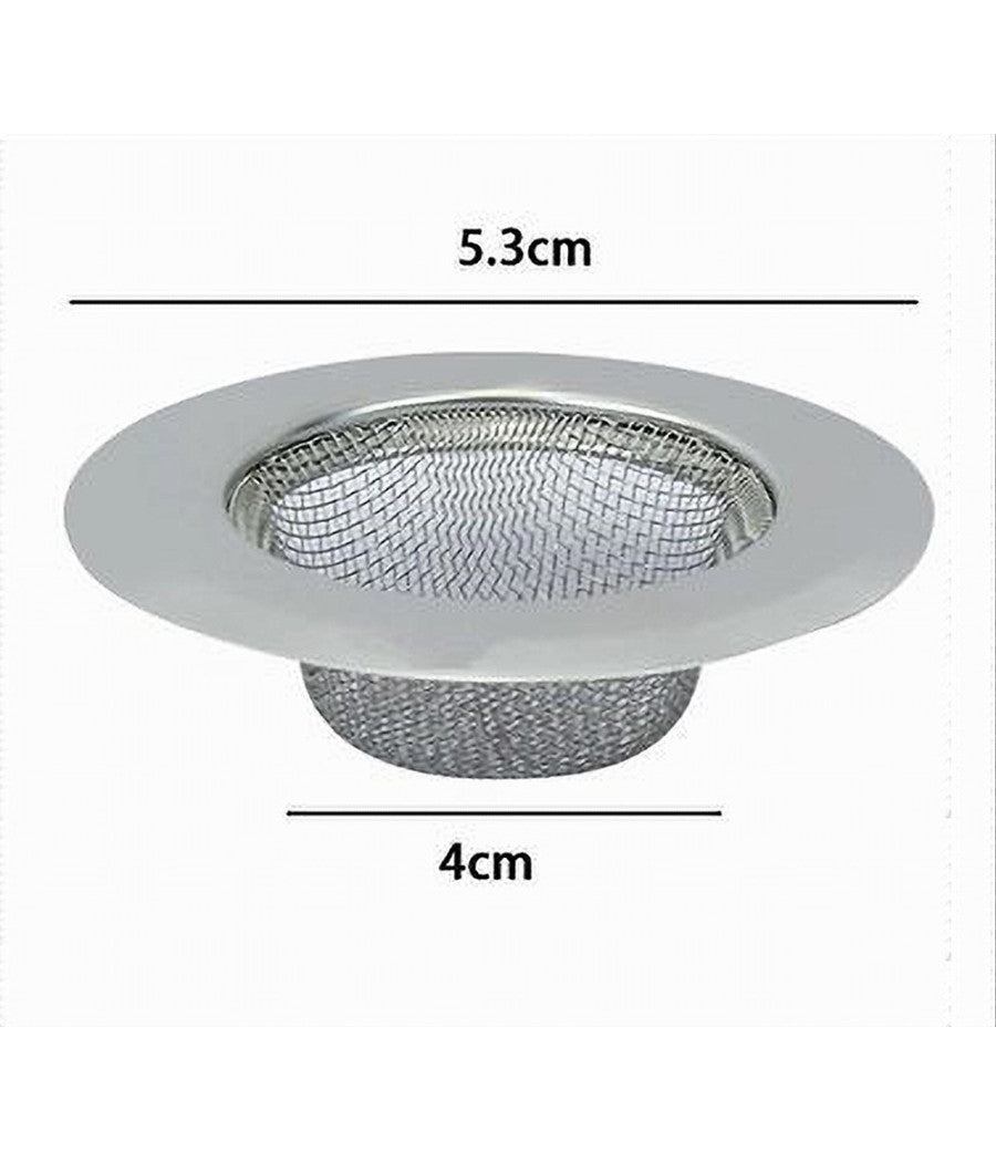 Set 2 Filtri Filtro Lavello Cucina Bagno Doccia Scarico Lavandino 5,3 Cm 79534         