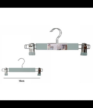 Set 2 Grucce Pantaloni In Legno Colorate Armadio Clip Antiscivolo Gonne Shorts         