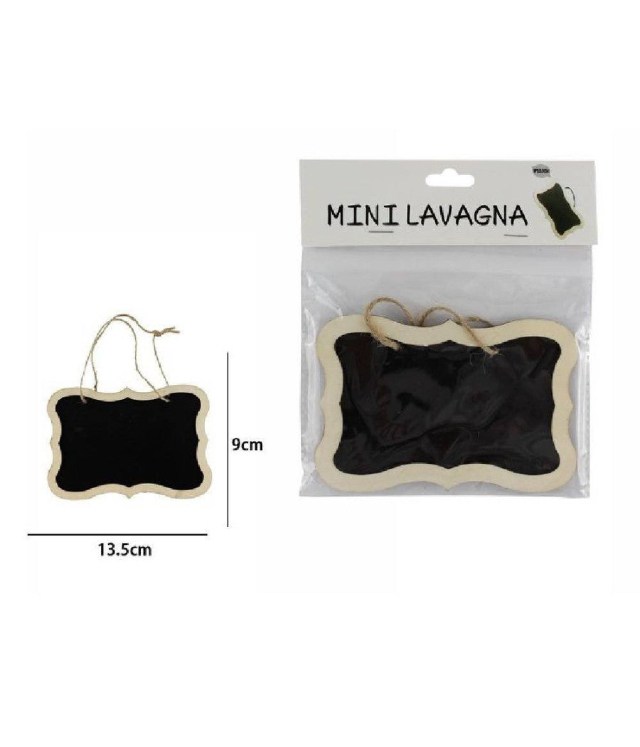 Set 2 Mini Lavagnette In Ardesia Segnaposti Da Appendere Lavagna Memo 53922a         